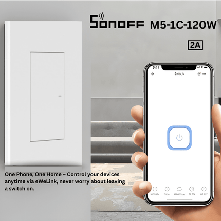 M5 Series Magic Type  Smart Wi-Fi |  remote control| Wall Switch | Scheduling ,Smart Home Automation