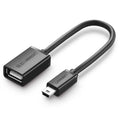 UGREEN Mini USB Male to USB-A Female OTG Cable 10cm | US249 | 10383