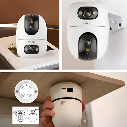 Ranger 2 Dual-Lens Indoor Security Camera | 6MP Ultra HD | 360° Pan & Tilt | Dual Lens Wide + Tele