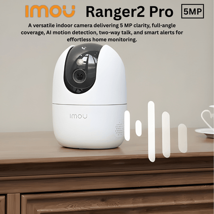 Ranger 2 Pro| 5MP Indoor Wi-Fi Security Camera | Human , Pet & Abnormal Sound Detection  | One-touch