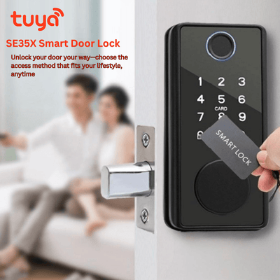 Smart Door Lock for Wooden or Metal Doors – Advanced Security & Convenience SE35X - Bestways Smart - home Solutions