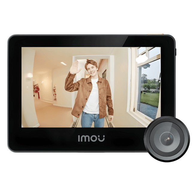 Smart Video Door Peephole Camera with AOV Mode | Dual-Band Wi-Fi | 4.3” Color Screen