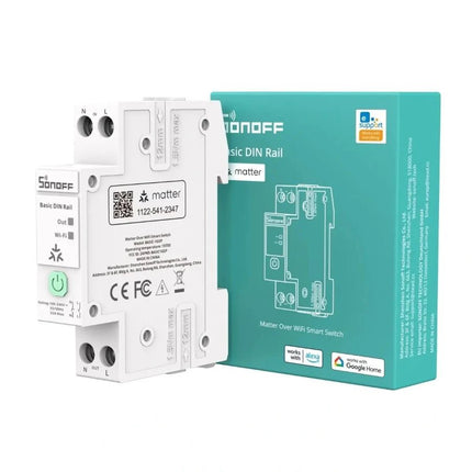 SONOFF BASIC - 1GSP Matter Smart DIN Rail Switch 32A | Energy Monitoring & Circuit Protection - Bestways Smart - home Solutions