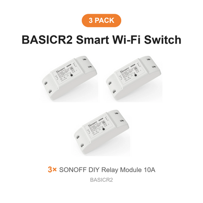 SONOFF BASICR2 Smart Wi-Fi Switch 10A – 3 Pack