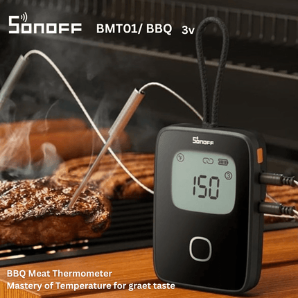 SONOFF BMT01 BBQ 3V Smart Wireless Meat Thermometer | Bluetooth Temperature Sensor | Real-Time