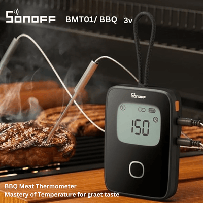 SONOFF BMT01 BBQ 3V Smart Wireless Meat Thermometer | Bluetooth Temperature Sensor | Real-Time