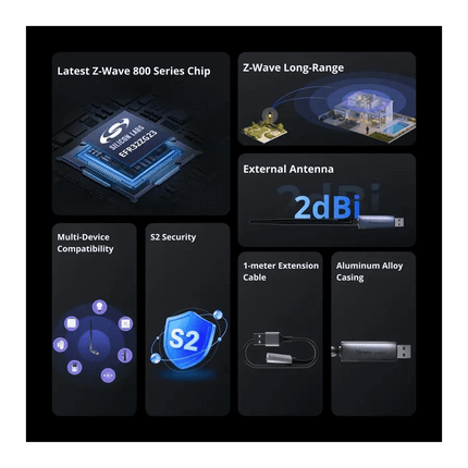 SONOFF Dongle - PZG23 USB Z - Wave 800 Dongle Plus | Long - Range Z - Wave Gateway for Home Assistant - Bestways Smart - home Solutions