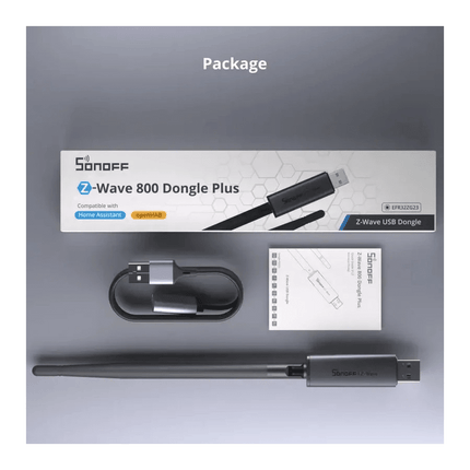 SONOFF Dongle - PZG23 USB Z - Wave 800 Dongle Plus | Long - Range Z - Wave Gateway for Home Assistant - Bestways Smart - home Solutions