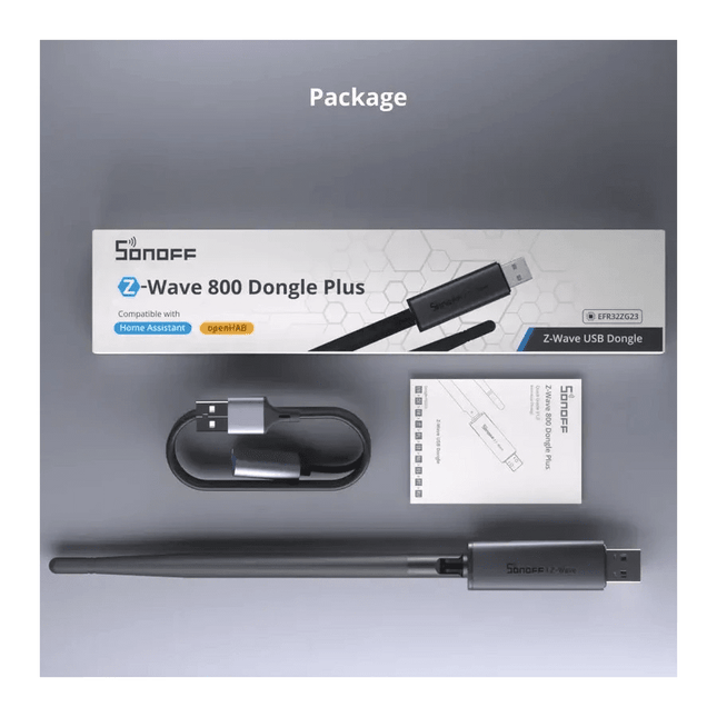 SONOFF Dongle - PZG23 USB Z - Wave 800 Dongle Plus | Long - Range Z - Wave Gateway for Home Assistant - Bestways Smart - home Solutions