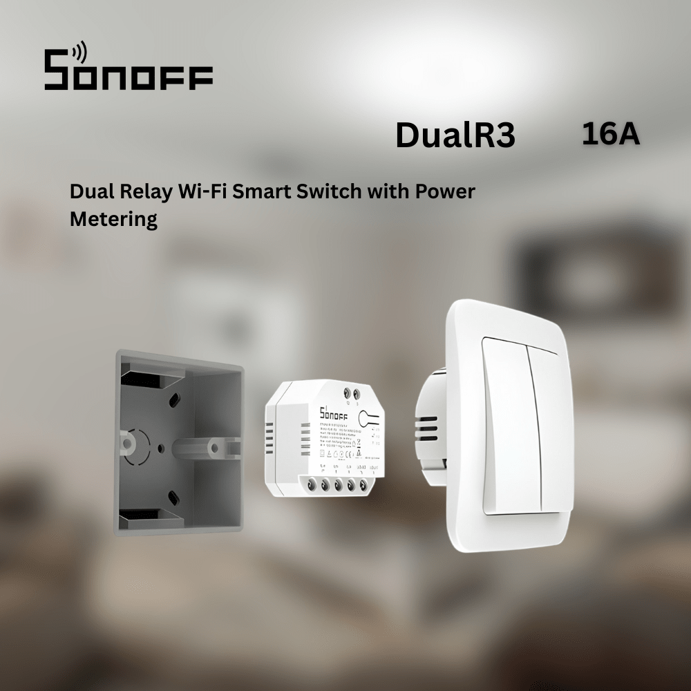 SONOFF DUALR3 Smart Wi-Fi Dual Relay Switch | Curtain & Roller Shutter Controller SONOFF DUALR3 Smart Wi-Fi Dual Relay Switch | Curtain & Roller Shutter Controller