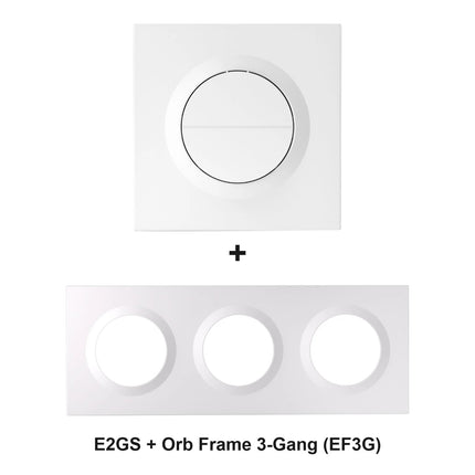 SONOFF E2GS with Orb 3-Gang frame EF3G