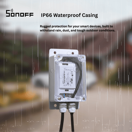 Waterproof Casing | Outdoor Weatherproof Enclosure | Protective Housing for Smart Switches