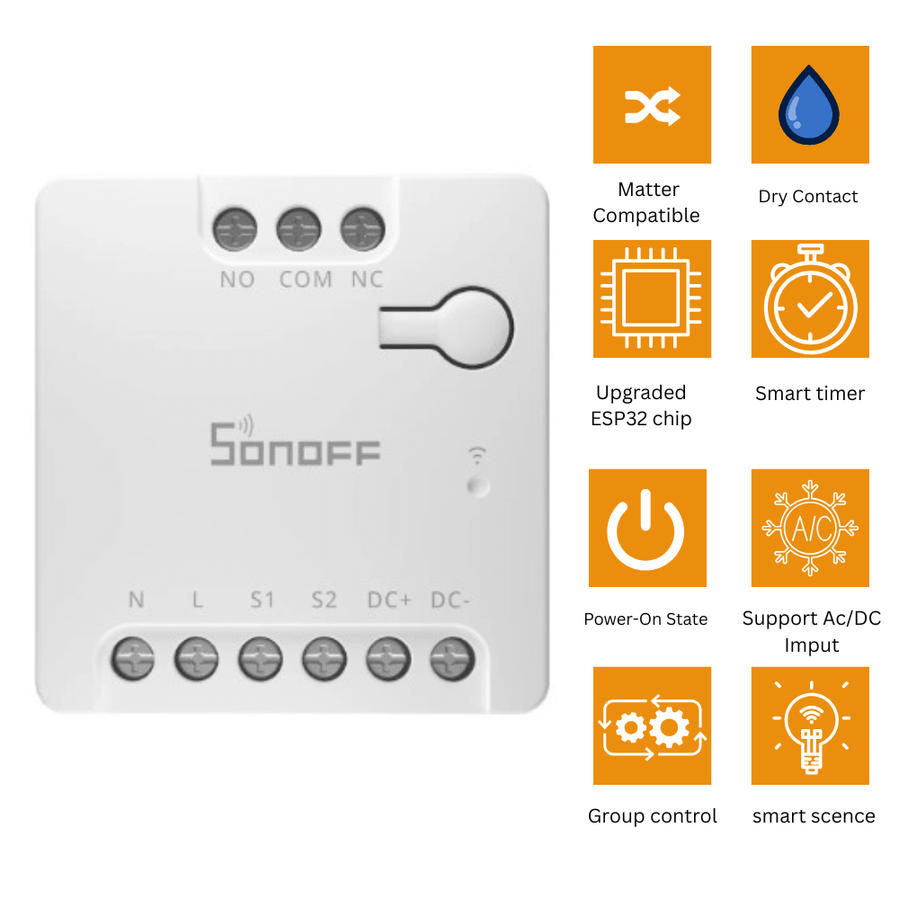 SONOFF MINI-D Smart Wi-Fi Dry Contact Switch 220V / 12V DIY Module Remote Control SONOFF MINI-D Smart Wi-Fi Dry Contact Switch 220V / 12V DIY Module Remote Control