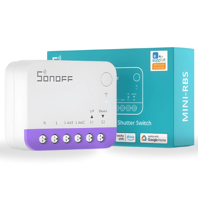 SONOFF MINI-RBS Smart Roller Shutter Switch | Wi-Fi Curtain & Blind Controller| DIY Module