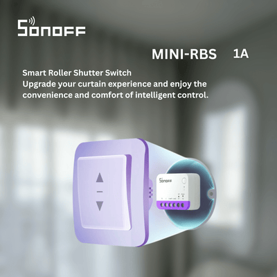 SONOFF MINI-RBS Smart Roller Shutter Switch | Wi-Fi Curtain & Blind Controller| DIY Module