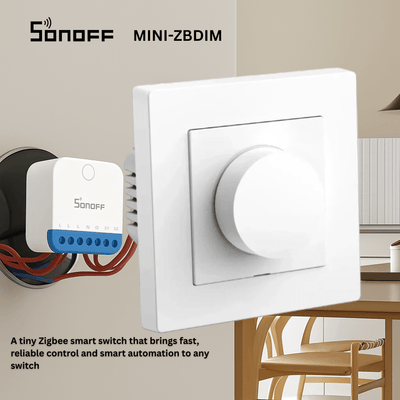 SONOFF MINI-ZBDIM Zigbee Smart Dimmer Switch | Zigbee 3.0 | Smooth Brightness Control 1–100%