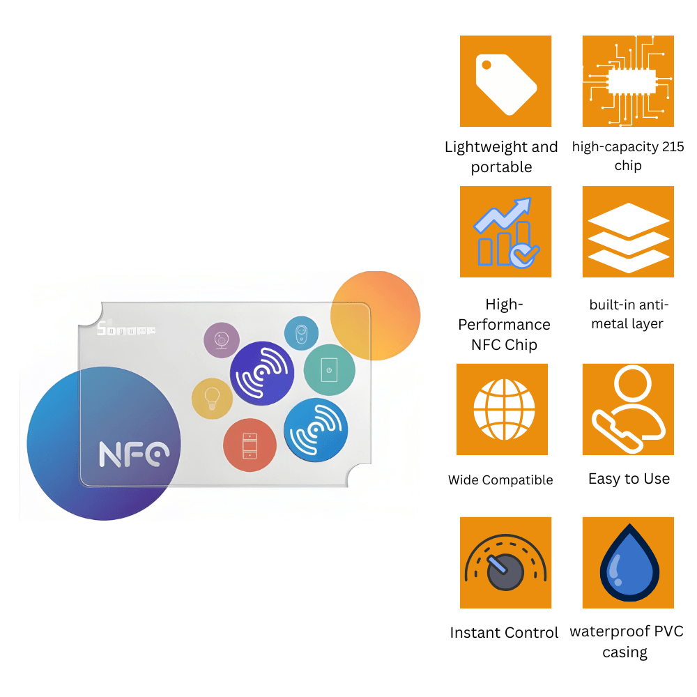 بطاقة NFC ذكية قابلة للبرمجة لتشغيل أوامر سريعة وأتمتة المنزل الذكي SONOFF NFC-Tag بطاقة NFC ذكية قابلة للبرمجة لتشغيل أوامر سريعة وأتمتة المنزل الذكي SONOFF NFC-Tag