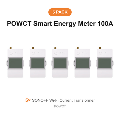 SONOFF POWCT Smart Wi-Fi Current Transformer 100A – 5 Pack