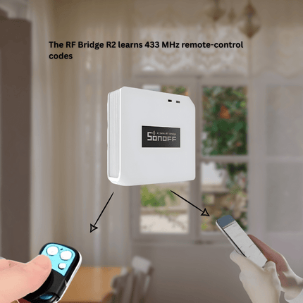 SONOFF RF BridgeR2 Smart 433MHz RF Wi - Fi Converter | Remote Control Hub | Works with RF  - Bestways Smart-home Solutions