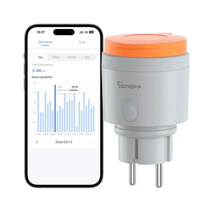 SONOFF S61STPF - PM - O Matter Smart Outdoor Plug IP44 | Wi - Fi Energy Monitoring Socket - Bestways Smart - home Solutions