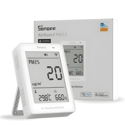 SAWF-07P AirGuard PM2.5 Air Quality Monitor | Matter over Wi-Fi |  Temperature & Humidity