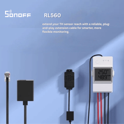 SONOFF Sensor Extension Cable for RL560 | Compatible with RL560 Sensors | Easy Installation