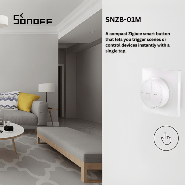 SONOFF SNZB-01M Zigbee Smart Wireless Scene Button | 4-in-1 Control (Single / Double / Triple