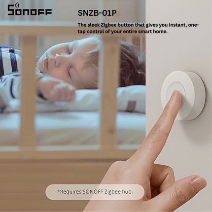 SONOFF SNZB-01P Zigbee Wireless Button | Smart Scene Switch | One-Tap, Double-Tap & Long-Press