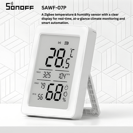 SONOFF SNZB-02DR2 Zigbee Temperature & Humidity Sensor with Display | Zigbee 3.0