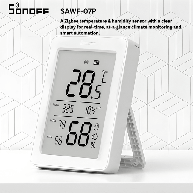 SONOFF SNZB-02DR2 Zigbee Temperature & Humidity Sensor with Display | Zigbee 3.0