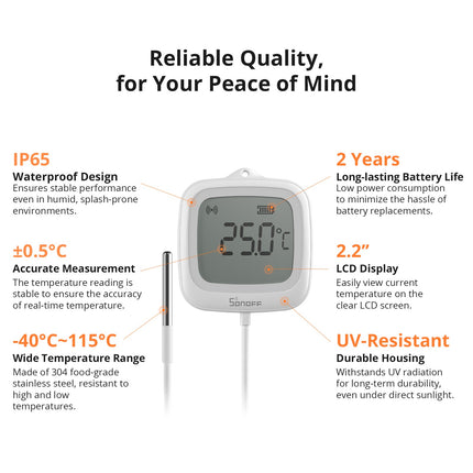 SONOFF SNZB-02LD Zigbee LCD Thermometer with Probe (6/10)