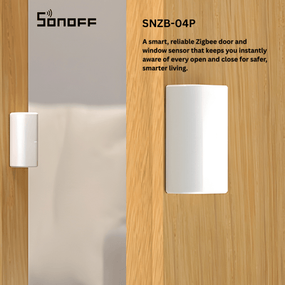 SONOFF SNZB-04P Zigbee 3.0 Wireless Door & Window Sensor | Real-Time Open/Close Alerts