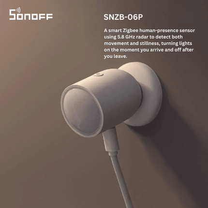 SONOFF SNZB-06P Zigbee 3.0 Human Presence Sensor | mmWave Radar Motion Detection | Ultra-Accurate