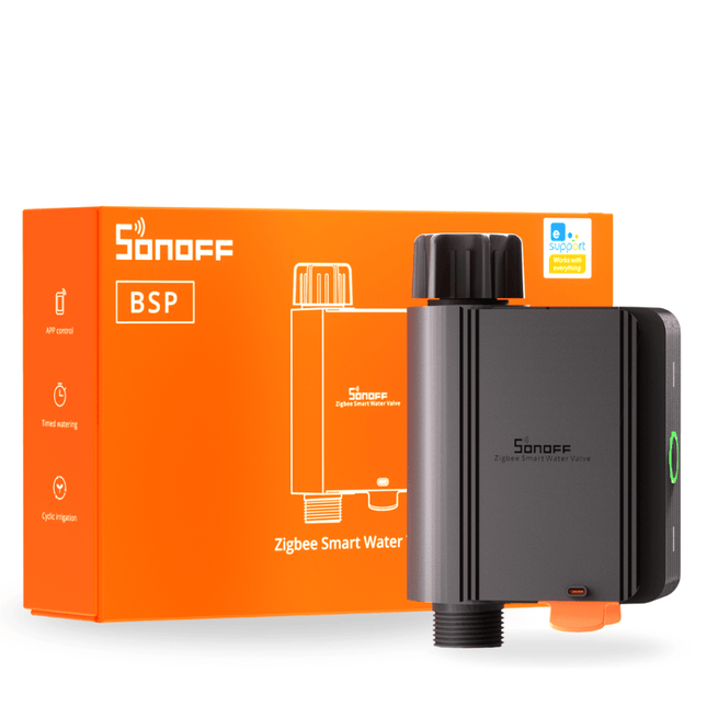 SONOFF SWV-BSP Smart Water Valve Controller | Automatic Water Shut-Off | App & Voice Control