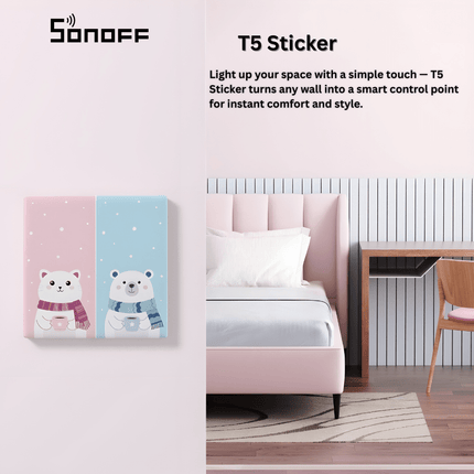 SONOFF T5 Sticker Smart Home Automation Tag | Programmable NFC Sticker | Quick Action  - Bestways Smart - home Solutions