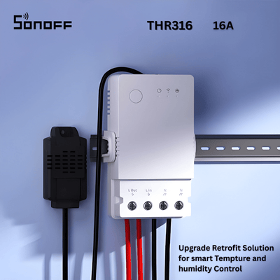 SONOFF THR316 Smart Wi-Fi Temperature & Humidity Monitoring Switch | 16A Power Control