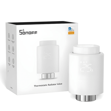 TRVZB Smart Zigbee Thermostatic Radiator Valve | Programmable Heating Control | Works with Alexa
