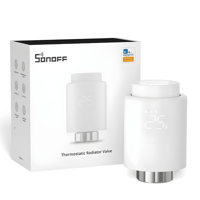 TRVZB Smart Zigbee Thermostatic Radiator Valve | Programmable Heating Control | Works with Alexa