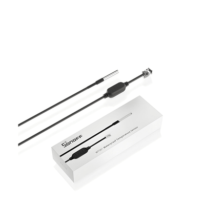 SONOFF WTS01 50cm Waterproof Temperature Sensor | Stainless Steel Probe | Compatible with TH Series