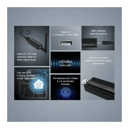 SONOFF ZBDongle - P Zigbee 3.0 USB Dongle Plus | Universal Zigbee Gateway for Home Assistant - Bestways Smart - home Solutions
