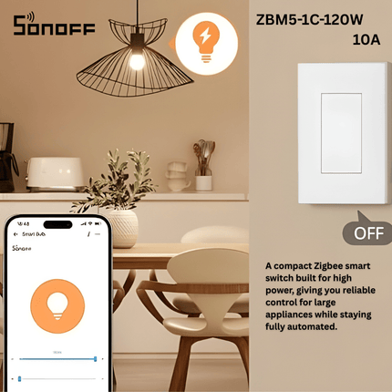 SONOFF ZBM5 - XC - 120W Series Zigbee Smart Switch | 120W ZB Smart Switch Remote Control & Scheduling, Smart Home Automation