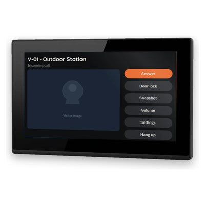Spark S-107 IP video intercom indoor monitor – incoming call screen