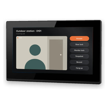 Spark S-110 IP video intercom indoor monitor – incoming call screen