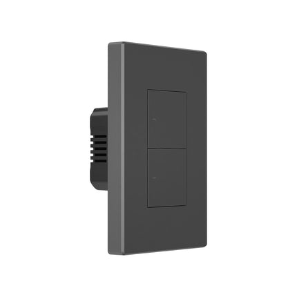 SONOFF M5 Smart Wall Switch 2 Gang | Magic Size 120 Type, White Matter & Black | M5-2C-120
