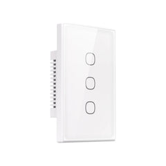 SONOFF T6 Smart Touch Wall Switch 3 Gang | Matter Wi-Fi, White & Black | T6-3C-120M