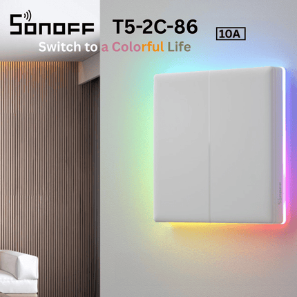 T5 Ultimate Series UK Size | Smart Wi-Fi Touch Switch | Gang Wall Switch | Remote Control