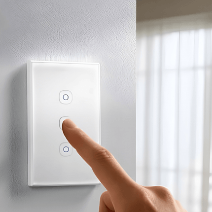 T6 Matter Series Smart Touch Wall Switch | Wi-Fi | Glass Panel Touch Switch | Works with Alexa