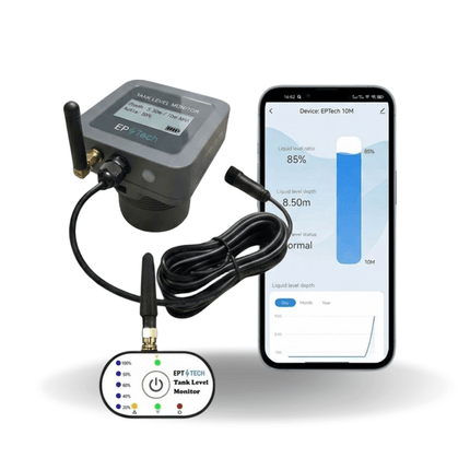 Tuya Smart 10M Tank Level Guard: WiFi & RF Monitoring with LCD Screen (EPTech Edition) - Bestways Smart - home Solutions