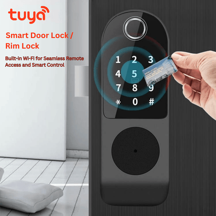Tuya Smart Door Lock / Rim Lock – Keyless Entry with App Control - SE36X | SE37X | SE38X - Bestways Smart - home Solutions