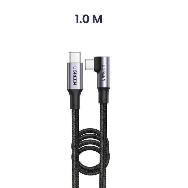 UGREEN 100W Right Angle USB C to USB C Fast Charging Cable / US334 - Bestways Smart - home Solutions